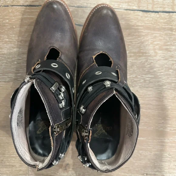 Freebird Saloon Leather Ankle Buckle Boots - Picture 2 of 11